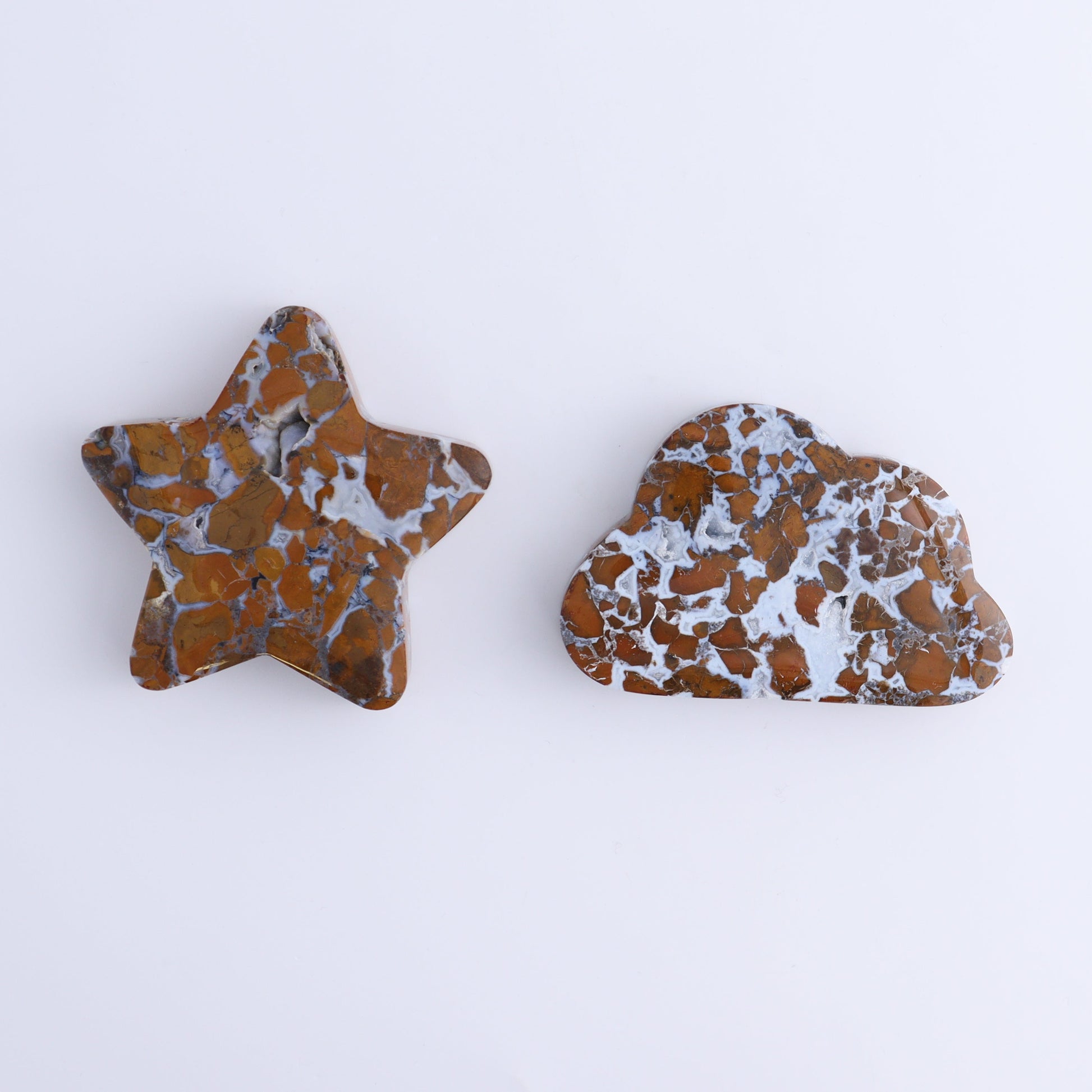 Brecciated Jasper Moons, Stars, Towers, Clouds, and Flames Set of 10 - Expert Wholesale and Supplier of Wholesale Crystals & Bulk Gemstones, ["Brecciated Jasper","Clouds","flames","Indonesia","moons","stars","Towers"]