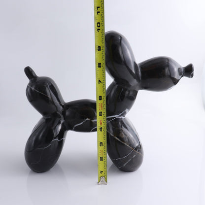 Black Marble Balloon Dog