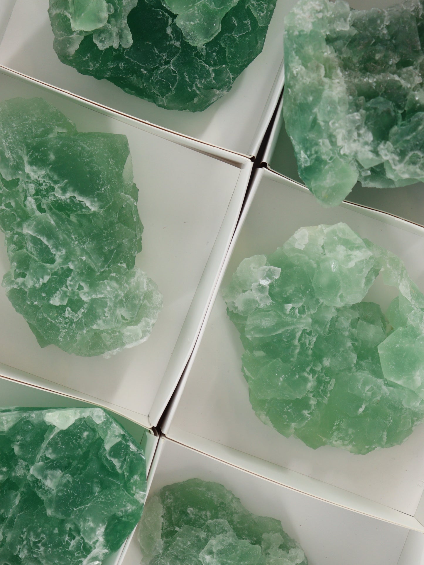 Fluorite Flat Set of 6 - Expert Supplier of Wholesale Crystals & Bulk Gemstones