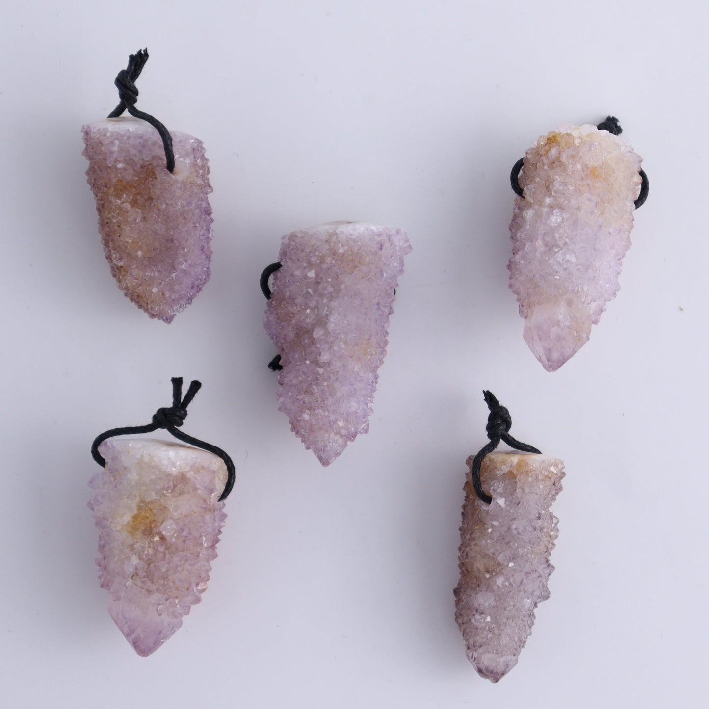 Cactus Quartz Pendants Set of 15 - Expert Wholesale and Supplier of Wholesale Crystals & Bulk Gemstones, ["cactus quartz","Pendant"]