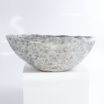 Blue Calcite Bowl 10"