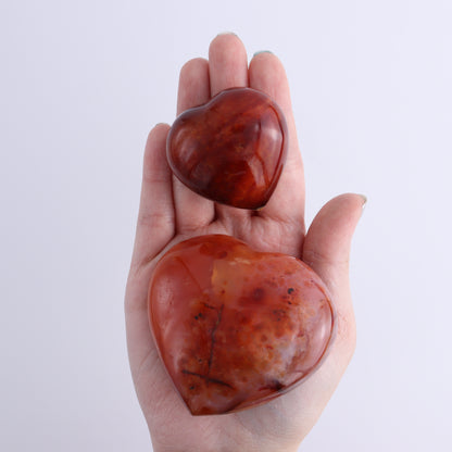 Carnelian Hearts Set of 12 - Expert Wholesale and Supplier of Wholesale Crystals & Bulk Gemstones, ["carnelian","Hearts","Madagascar"]