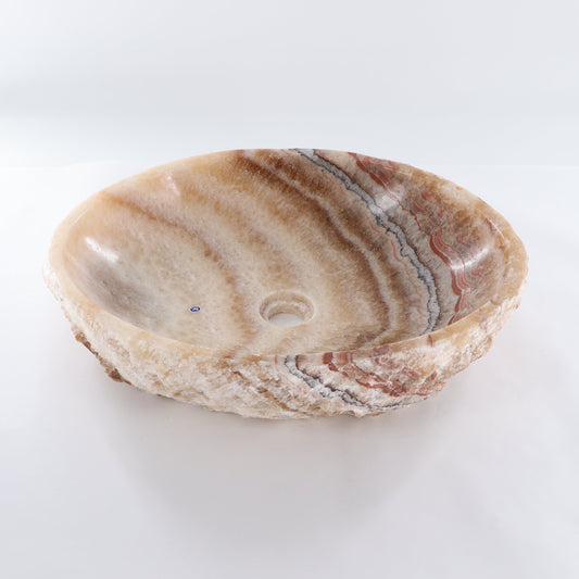 Mexican Onyx/Calcite Oval Sink Bowl