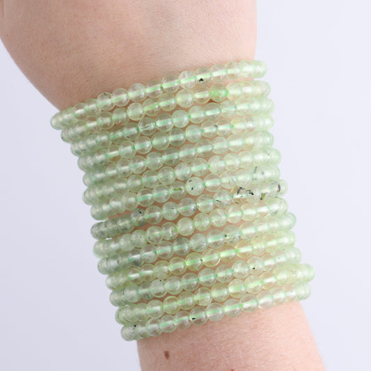 One Prehnite Bracelet 5mm | Mi Esperanza Minerals | Supplier of Crystals and Onyx