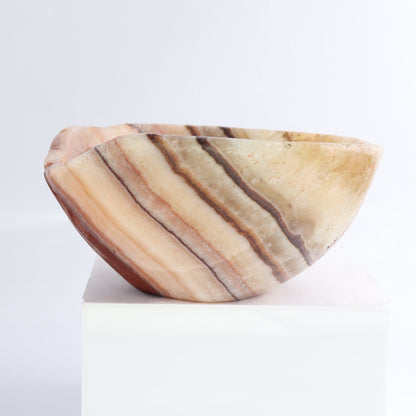 Mexican Onyx/Calcite Bowl 10"