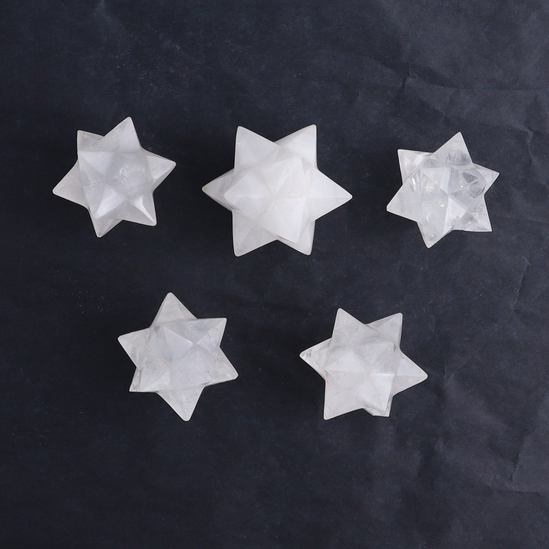 Quartz Stars Set of 14 & 1 Cute Based Star - Expert Wholesale and Supplier of Wholesale Crystals & Bulk Gemstones, ["Quartz","stars"]