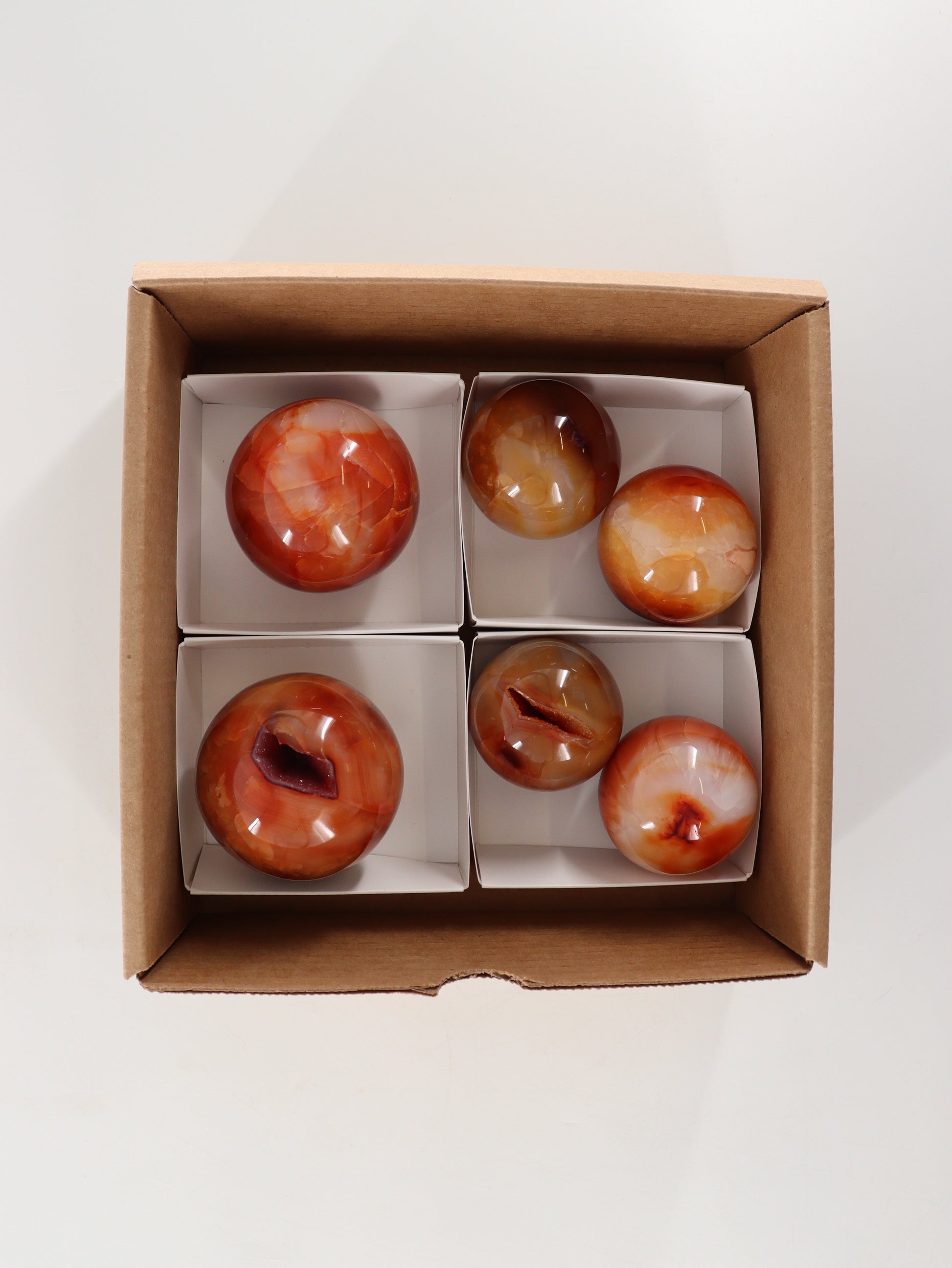 Carnelian Spheres Set of 6 - Expert Wholesale and Supplier of Wholesale Crystals & Bulk Gemstones, []