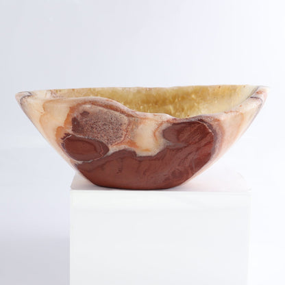 Mexican Onyx/Calcite Bowl 10"