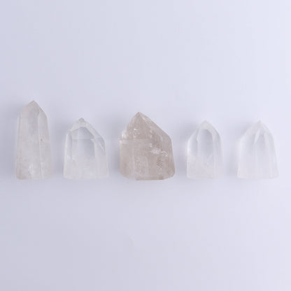 Quartz Towers Set of 5 - Expert Wholesale and Supplier of Wholesale Crystals & Bulk Gemstones, ["Brazil","Clear Quartz","Points","Quartz","Towers"]