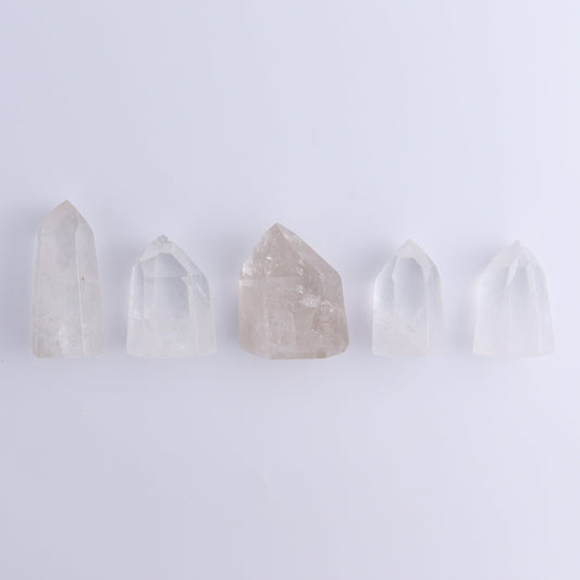 Quartz Towers Set of 5 - Expert Wholesale and Supplier of Wholesale Crystals & Bulk Gemstones, ["Brazil","Clear Quartz","Points","Quartz","Towers"]