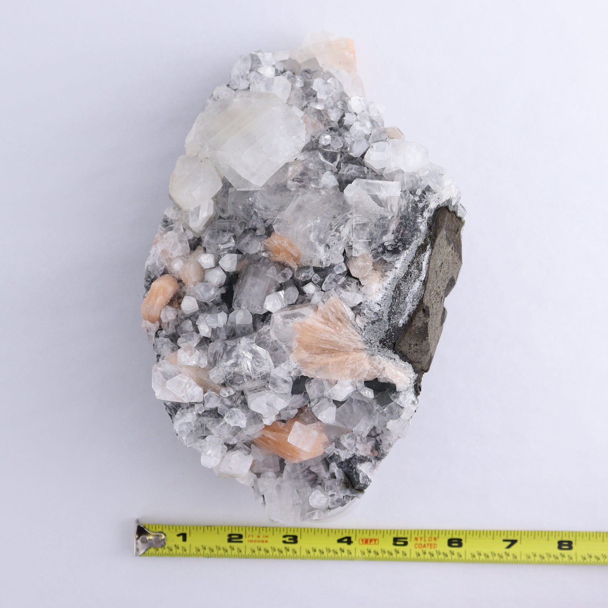 Apophyllite on Chalcedony Cluster - Expert Wholesale and Supplier of Wholesale Crystals & Bulk Gemstones, ["Apophyllite","Chalcedony","Clusters"]