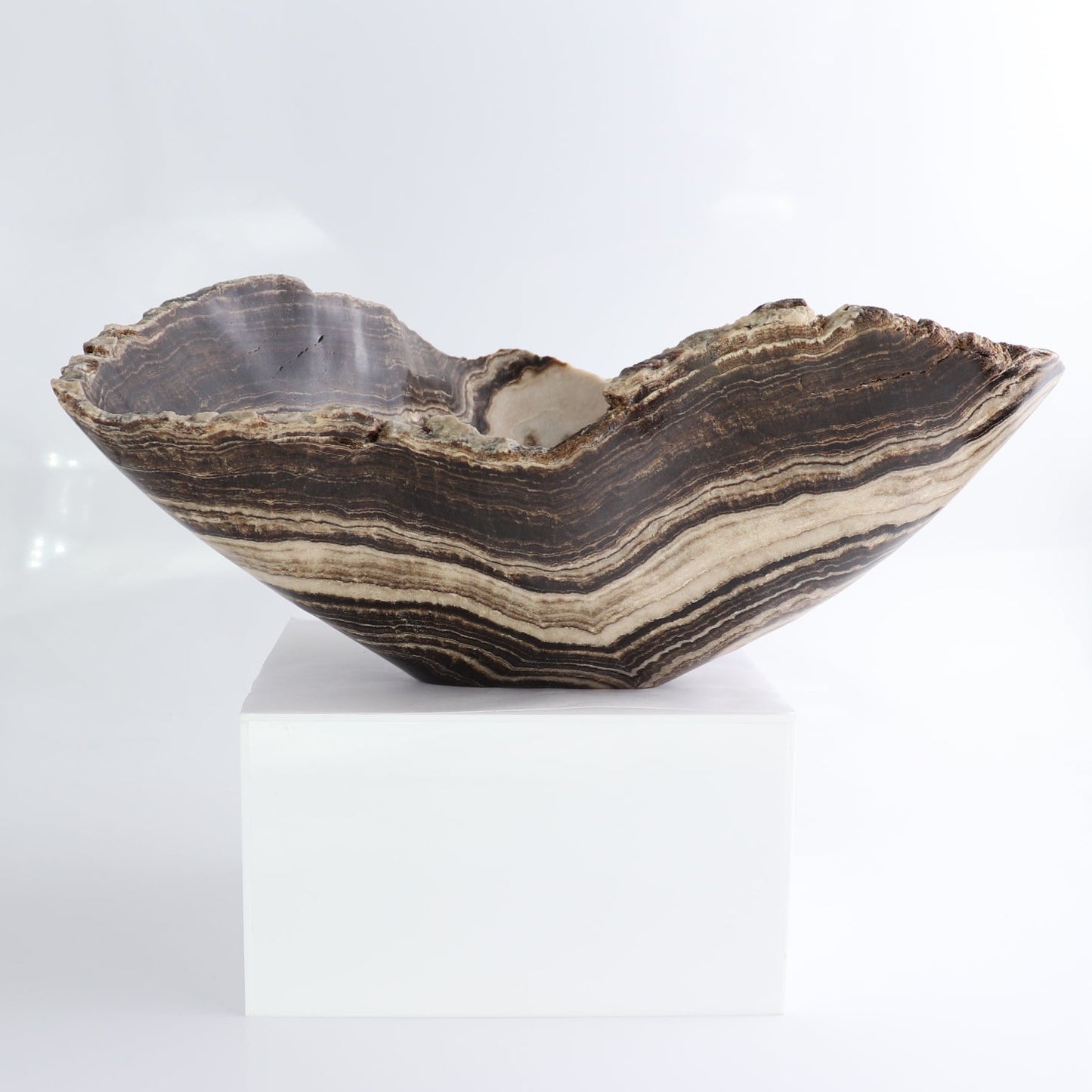 Mexican Onyx/Calcite Bowl 12"