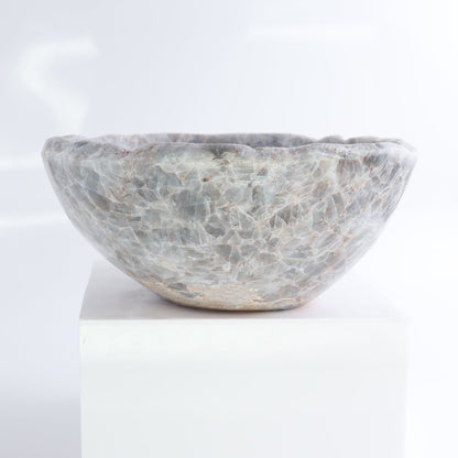Blue Calcite Bowl 10"