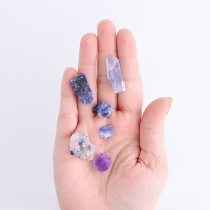 Canadian Blue Halite Rough Set of 18