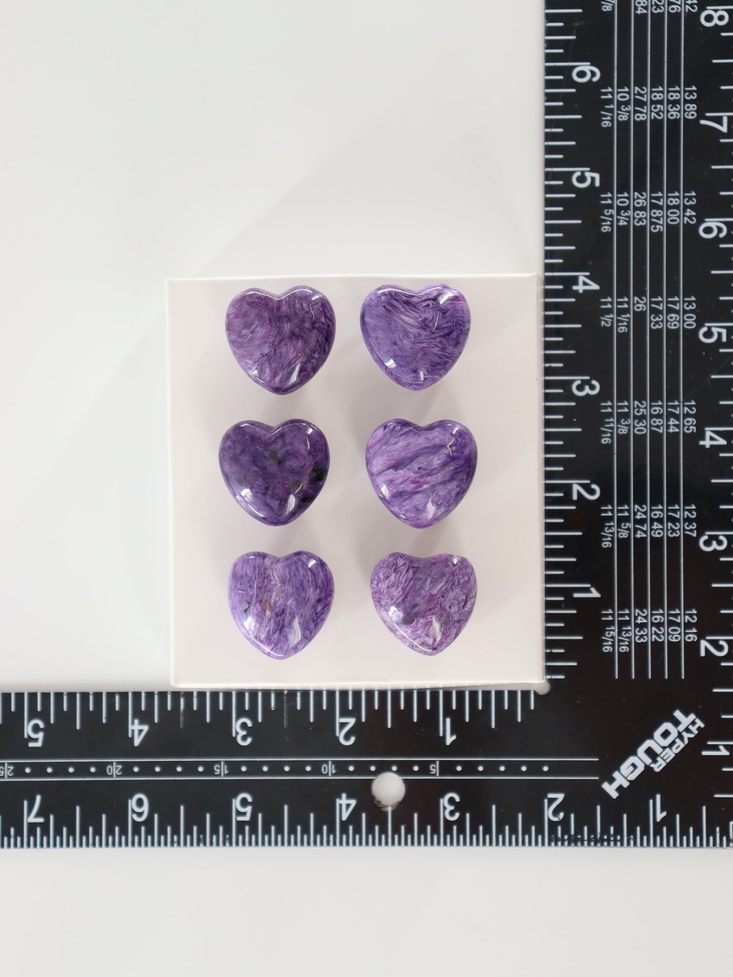 Charoite Hearts Set of 6 - Expert Wholesale and Supplier of Wholesale Crystals & Bulk Gemstones, []