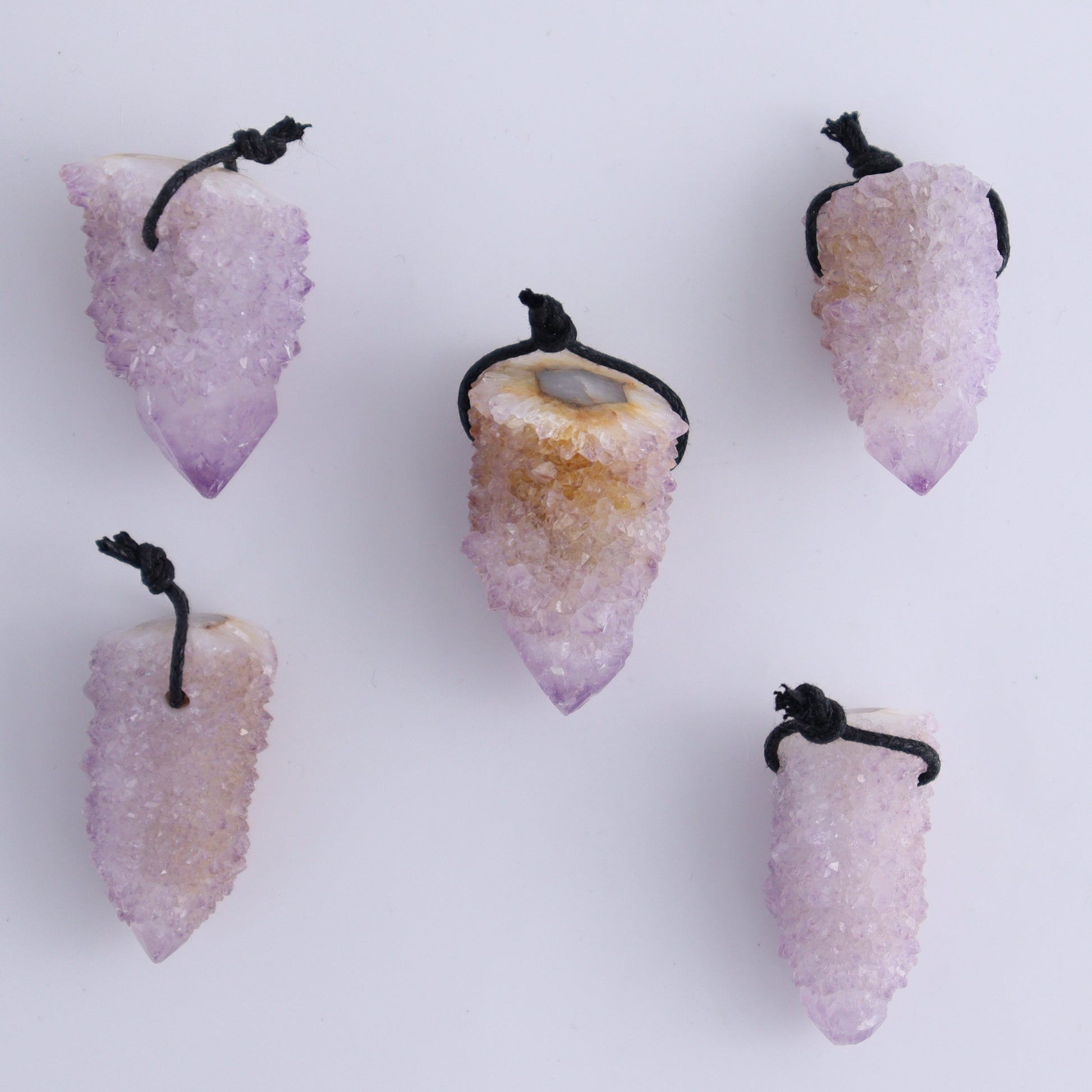 Cactus Quartz Pendants Set of 15 - Expert Wholesale and Supplier of Wholesale Crystals & Bulk Gemstones, ["cactus quartz","Pendant"]