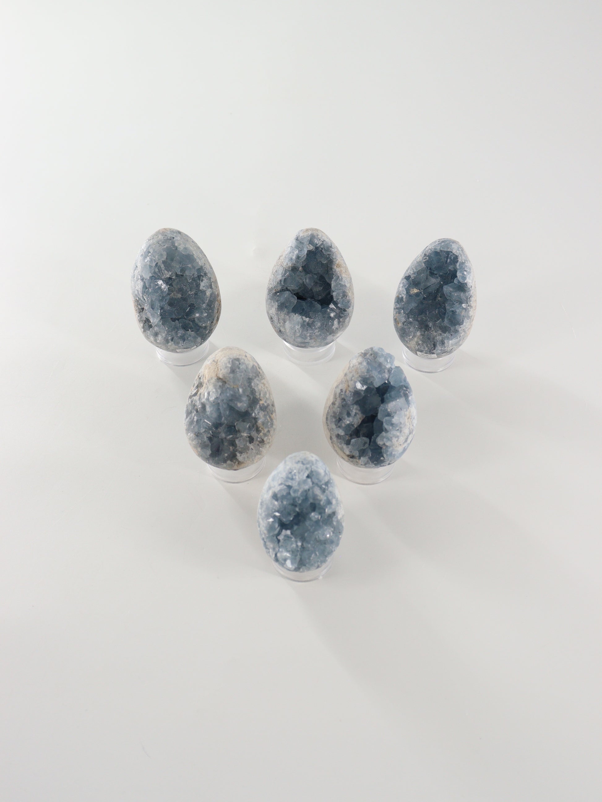 Celestite Eggs Set of 6 - Expert Wholesale and Supplier of Wholesale Crystals & Bulk Gemstones, []