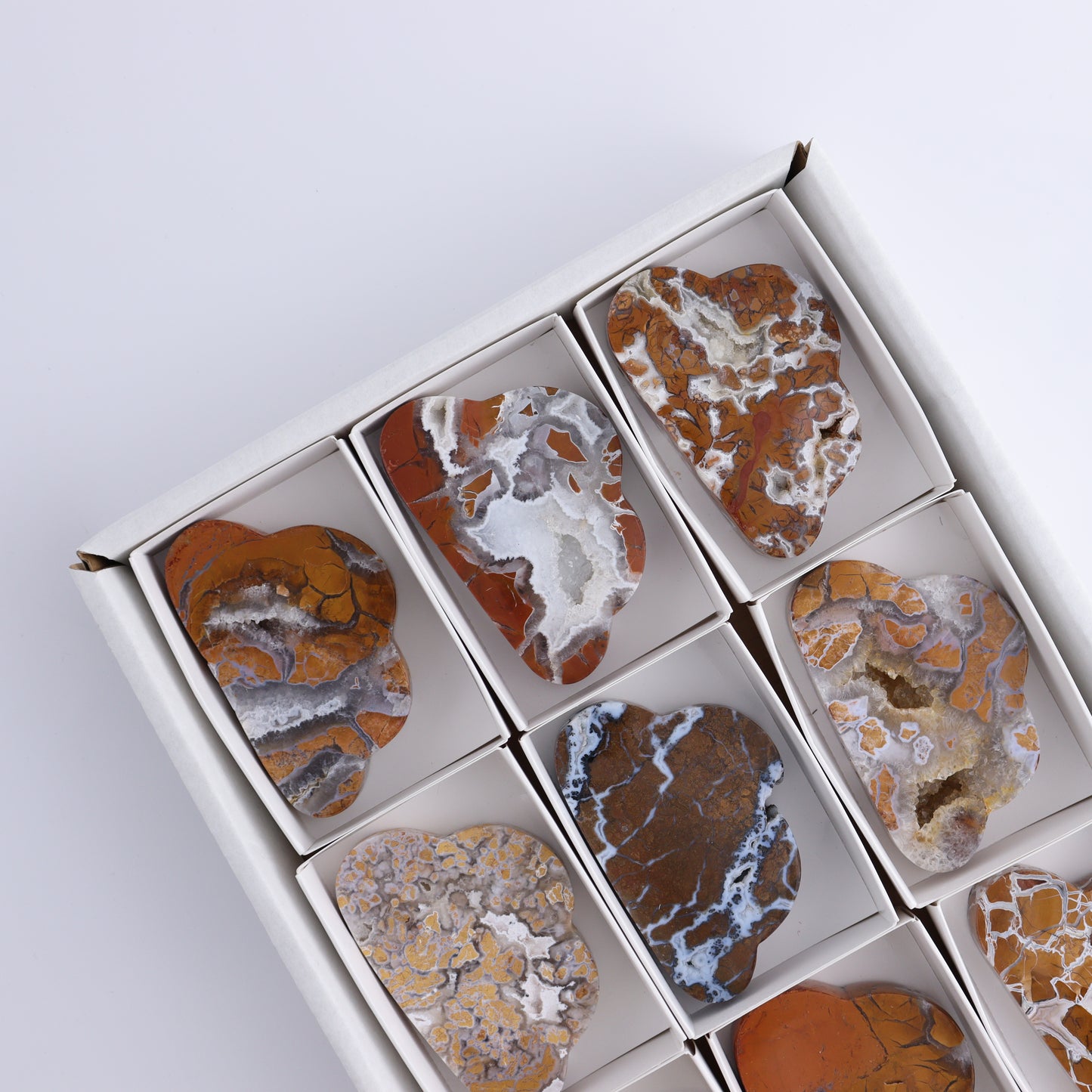 Brecciated Jasper Clouds Set of 9 - Expert Wholesale and Supplier of Wholesale Crystals & Bulk Gemstones, ["Brecciated Jasper","Clouds","Indonesia"]
