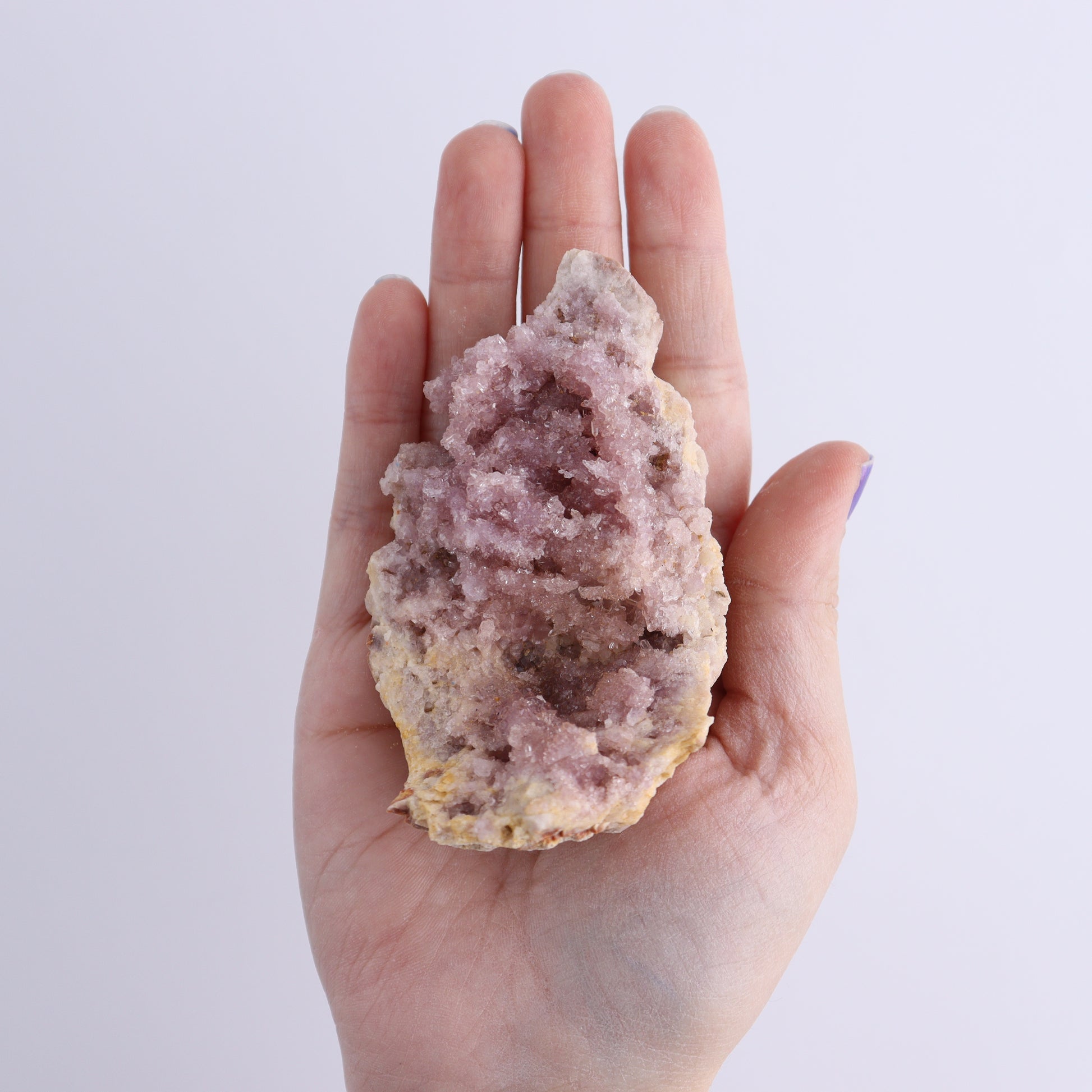Pink Amethyst Geodes Flat of 18 - Expert Wholesale and Supplier of Wholesale Crystals & Bulk Gemstones, ["Amethyst","Pink Amethyst"]