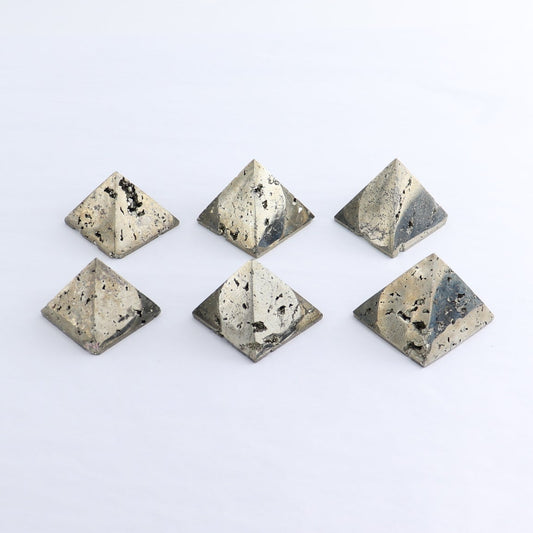 Pyrite Pyramids Set of 6