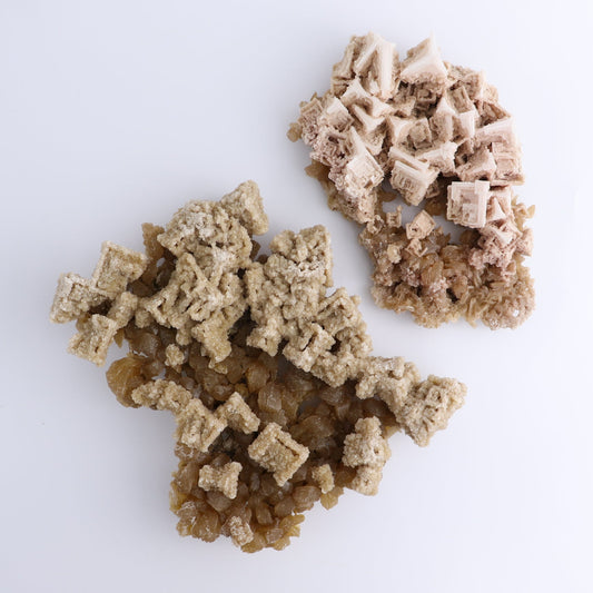 Halite on Trona from Owens Lake Set of 2