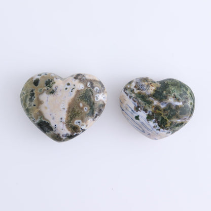 Ocean Jasper Hearts Set of 10