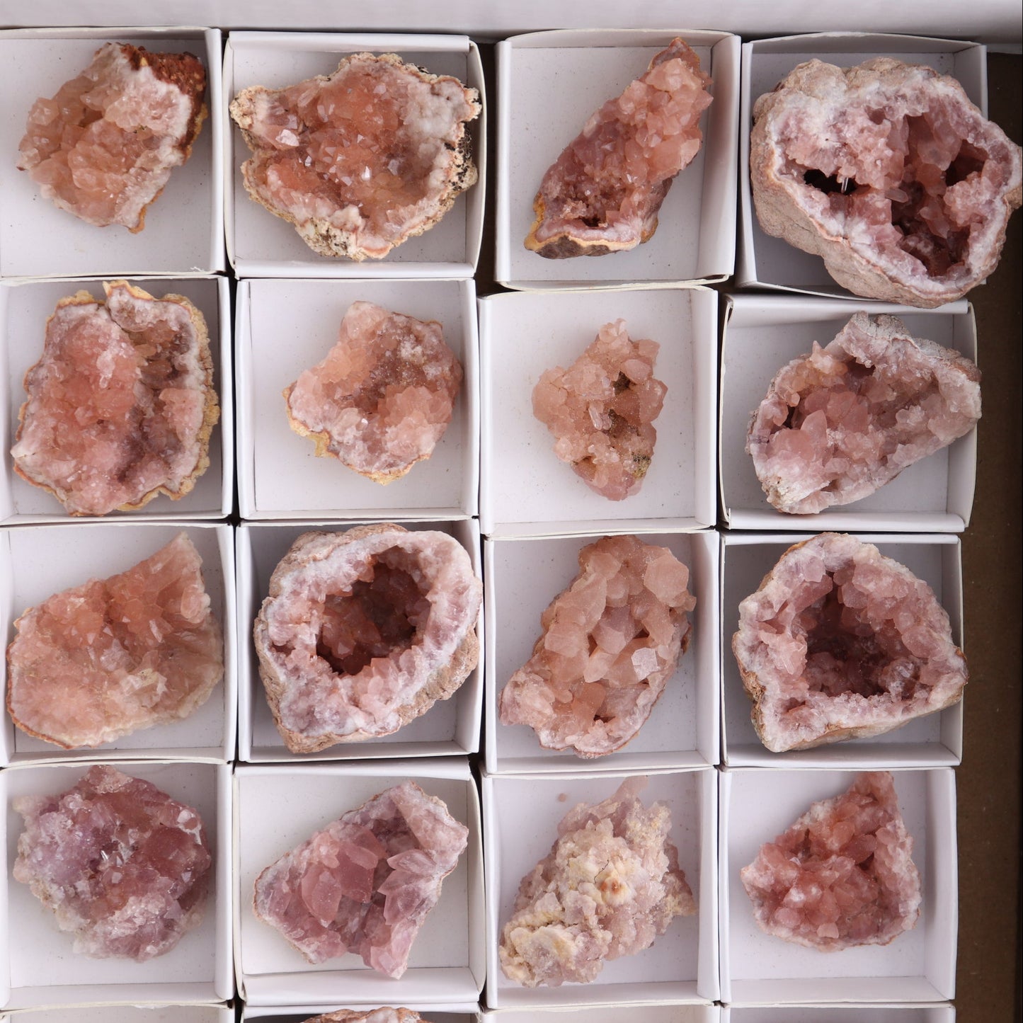 Pink Amethyst Clusters Set of 30