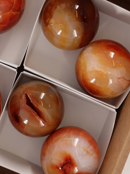 Carnelian Spheres Set of 6 - Expert Wholesale and Supplier of Wholesale Crystals & Bulk Gemstones, []