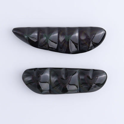 Rainbow Obsidian Heart Set of 2 - Expert Wholesale and Supplier of Wholesale Crystals & Bulk Gemstones, ["Hearts","Mexico","Obsidian","Rainbow Obsidian"]