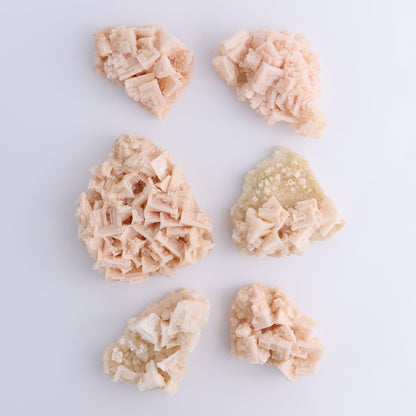 Halite and Halite on Trona from Owens Lake Set of 6 - Expert Wholesale and Supplier of Wholesale Crystals & Bulk Gemstones, ["California","Flats","Halite","halite on trona","Pink Halite","United States"]