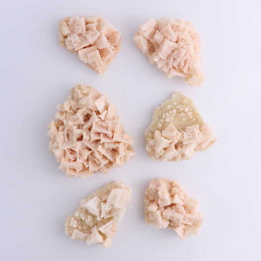Halite and Halite on Trona from Owens Lake Set of 6 - Expert Wholesale and Supplier of Wholesale Crystals & Bulk Gemstones, ["California","Flats","Halite","halite on trona","Pink Halite","United States"]