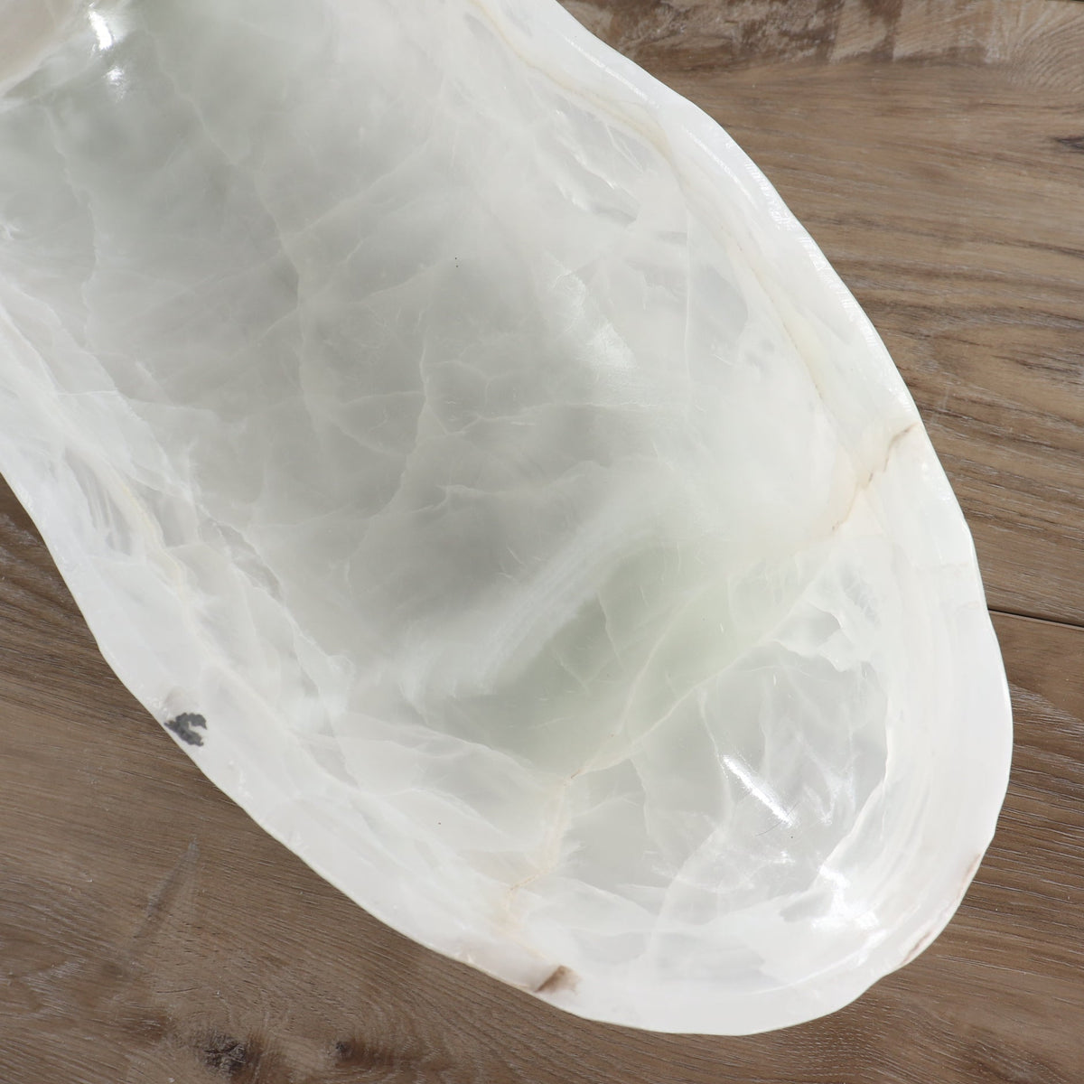 Mexican Onyx/Calcite Canoe Bowl 32"