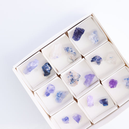 Canadian Blue Halite Rough Set of 18