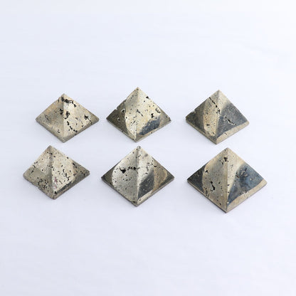 Pyrite Pyramids Set of 6