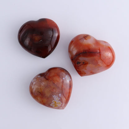 Carnelian Hearts Set of 12 - Expert Wholesale and Supplier of Wholesale Crystals & Bulk Gemstones, ["carnelian","Hearts","Madagascar"]