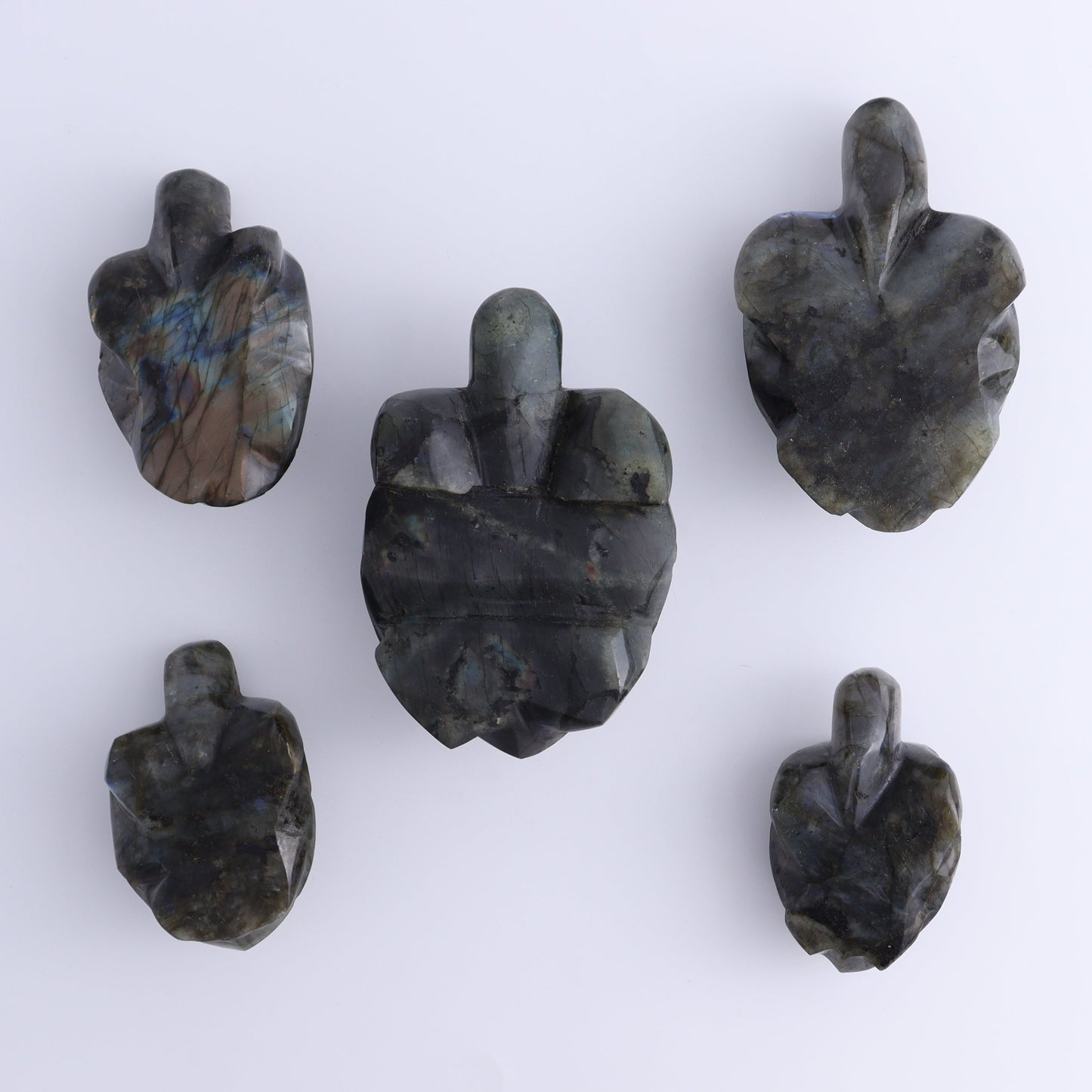 Labradorite Turtles Set of 5