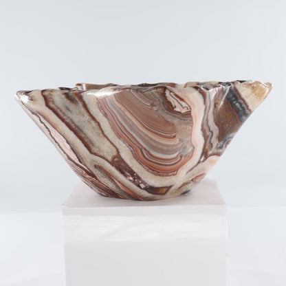 Mexican Onyx/Calcite Bowl 15"