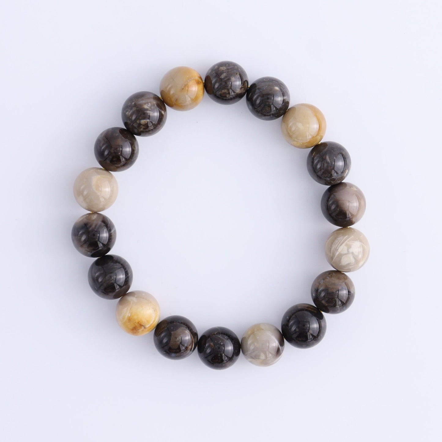 Petrified Wood Bracelet Set of 4