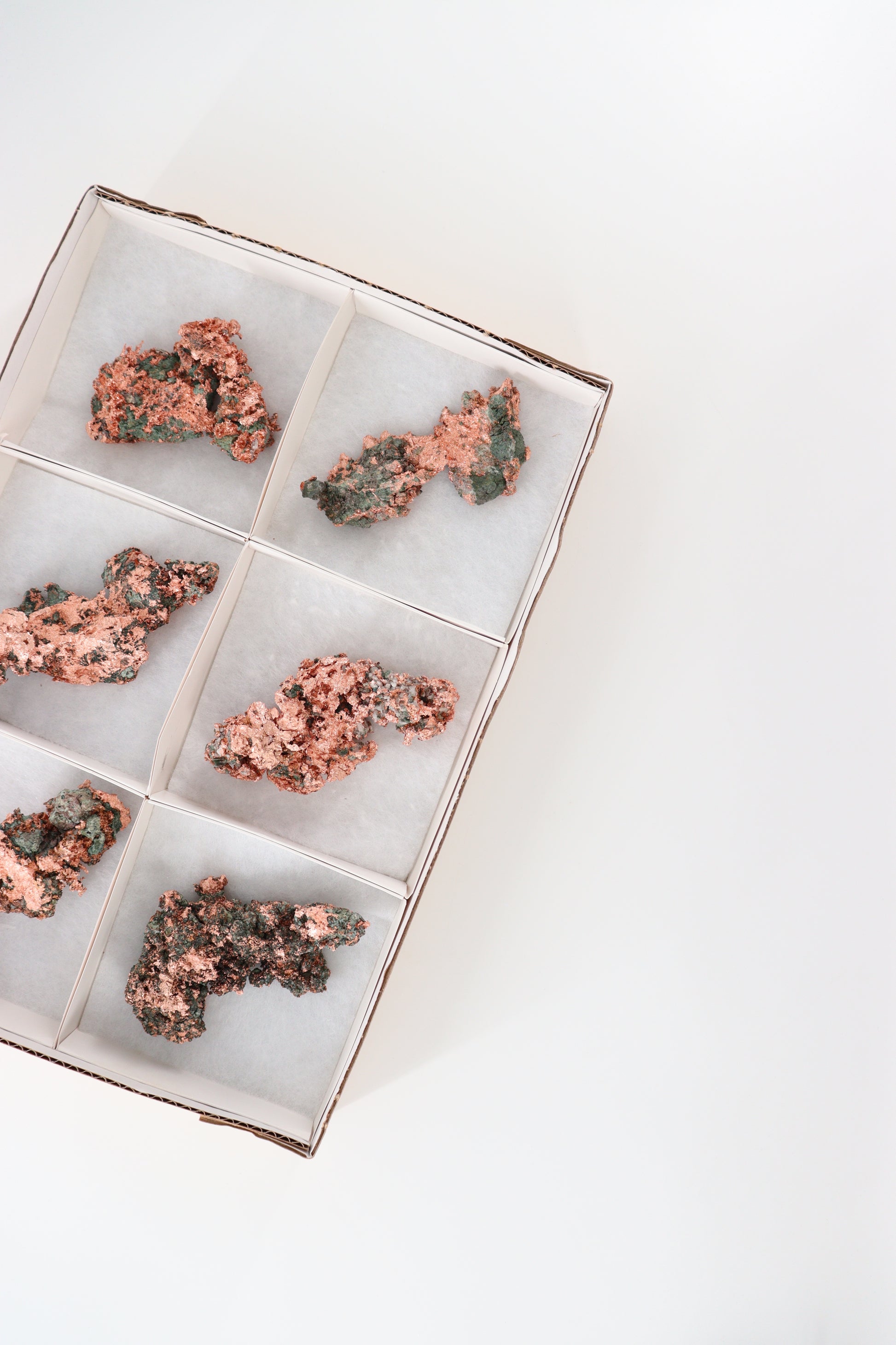 Native Copper 6pc Flat from Michigan - Expert Wholesale and Supplier of Wholesale Crystals & Bulk Gemstones, []