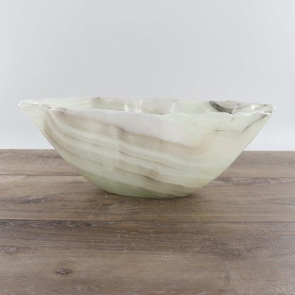 Mexican Onyx/Calcite Bowl 15"