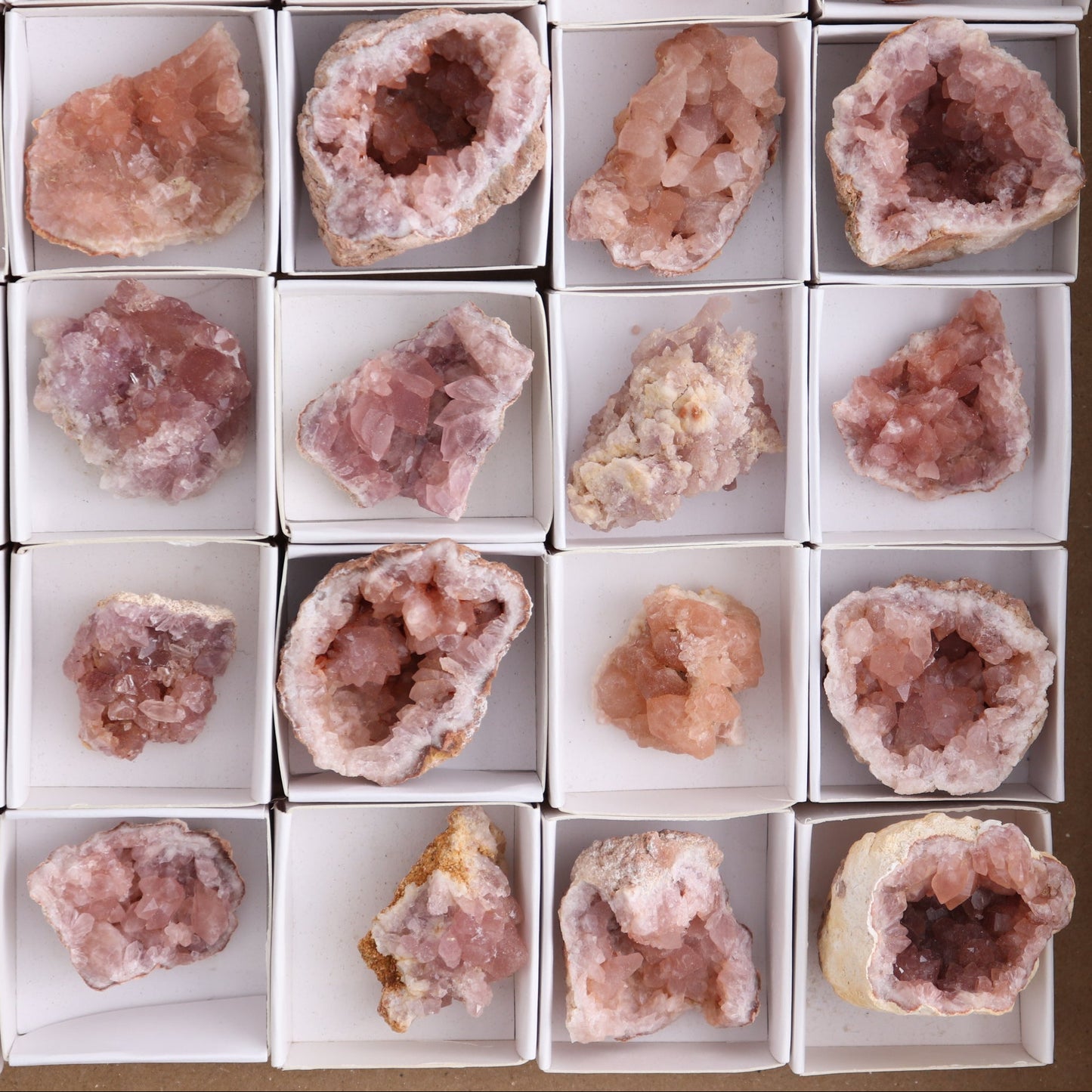 Pink Amethyst Clusters Set of 30