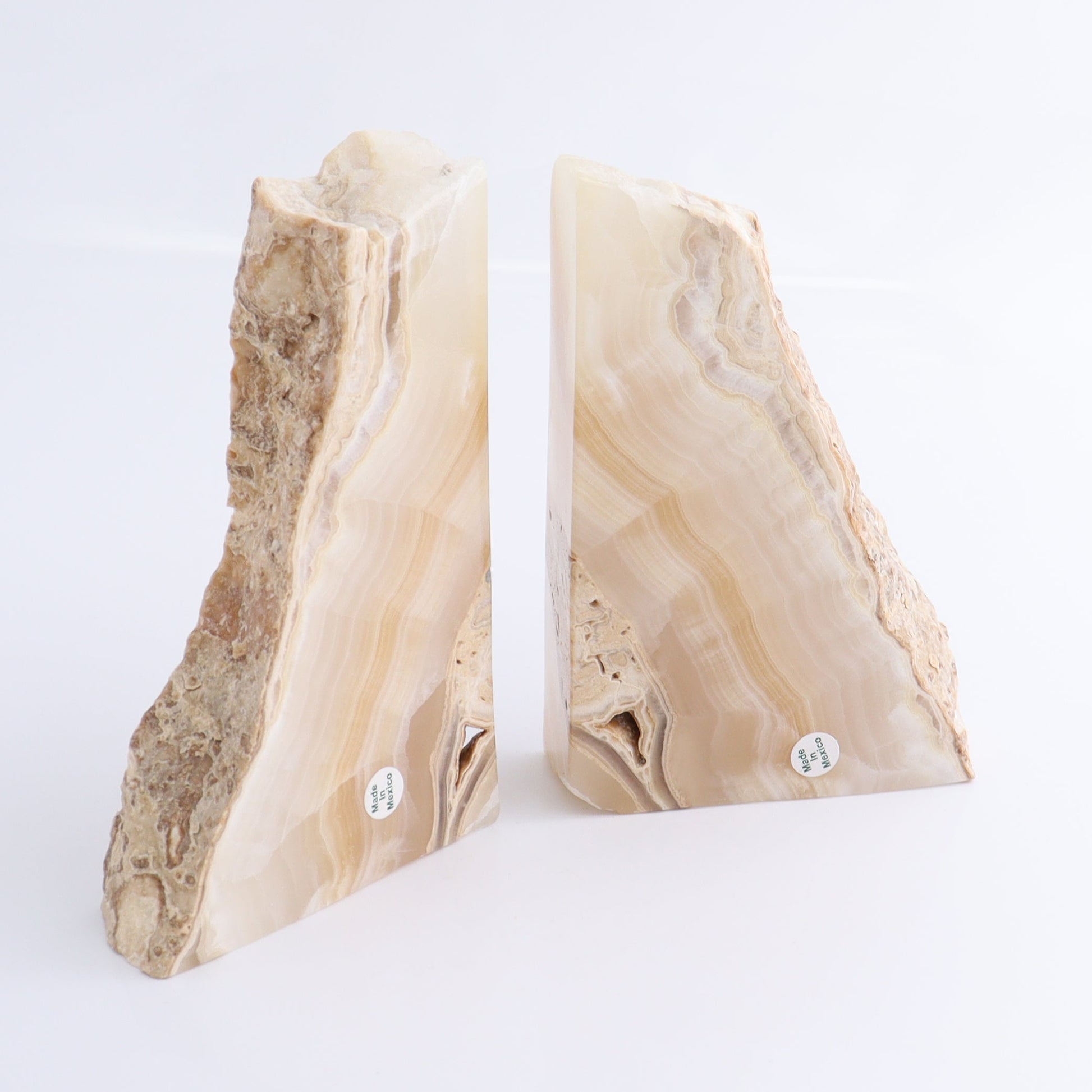 Calcite/Onyx Bookends Set of 10 pairs - Expert Wholesale and Supplier of Wholesale Crystals & Bulk Gemstones, ["Bookends","Calcite","onyx"]