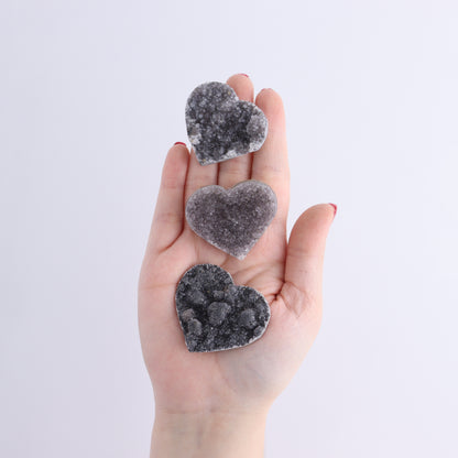 Amethyst Hearts Set of 8 - Expert Wholesale and Supplier of Wholesale Crystals & Bulk Gemstones, ["Amethyst","Hearts","Uruguay"]