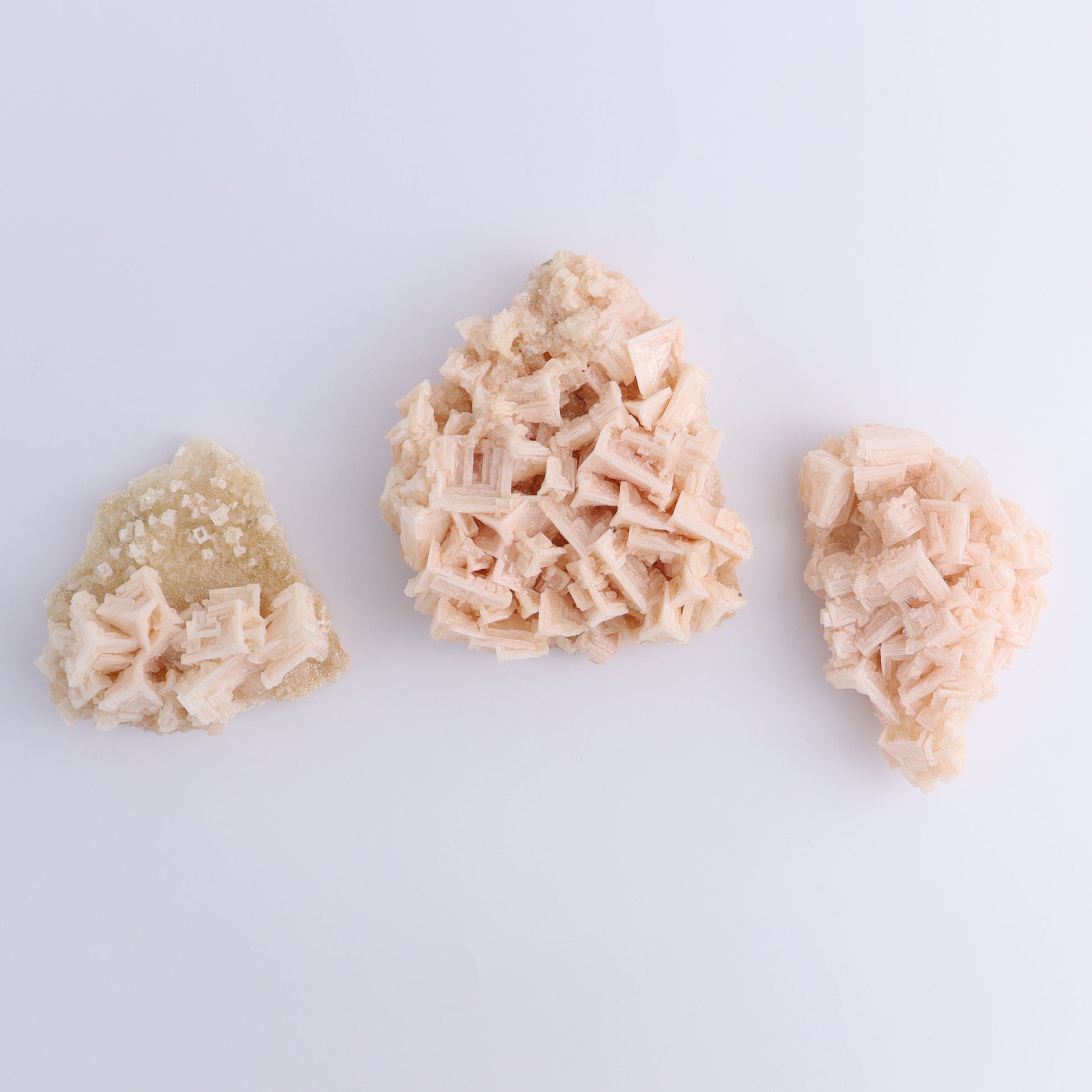 Halite and Halite on Trona from Owens Lake Set of 6 - Expert Wholesale and Supplier of Wholesale Crystals & Bulk Gemstones, ["California","Flats","Halite","halite on trona","Pink Halite","United States"]