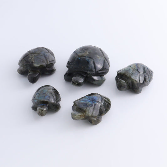 Labradorite Turtles Set of 5