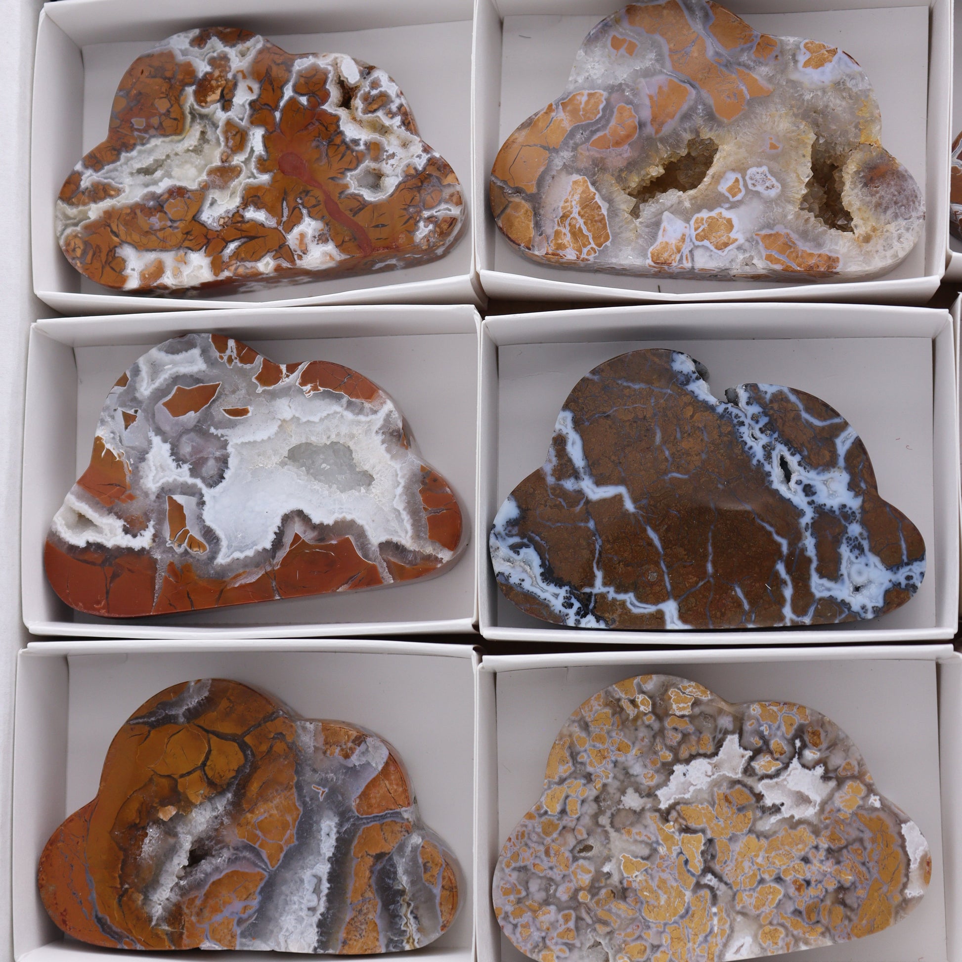 Brecciated Jasper Clouds Set of 9 - Expert Wholesale and Supplier of Wholesale Crystals & Bulk Gemstones, ["Brecciated Jasper","Clouds","Indonesia"]