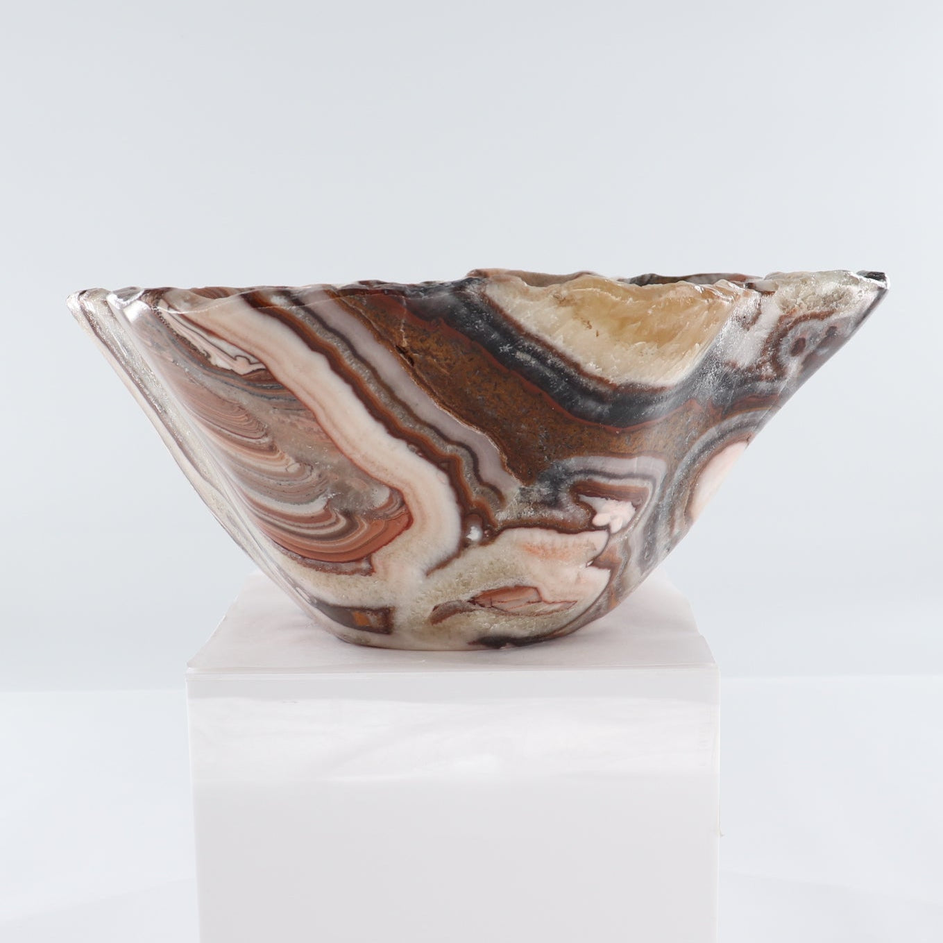 Mexican Onyx/Calcite Bowl 15"