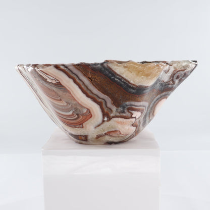 Mexican Onyx/Calcite Bowl 15"