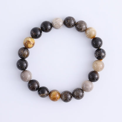 Petrified Wood Bracelet Set of 4