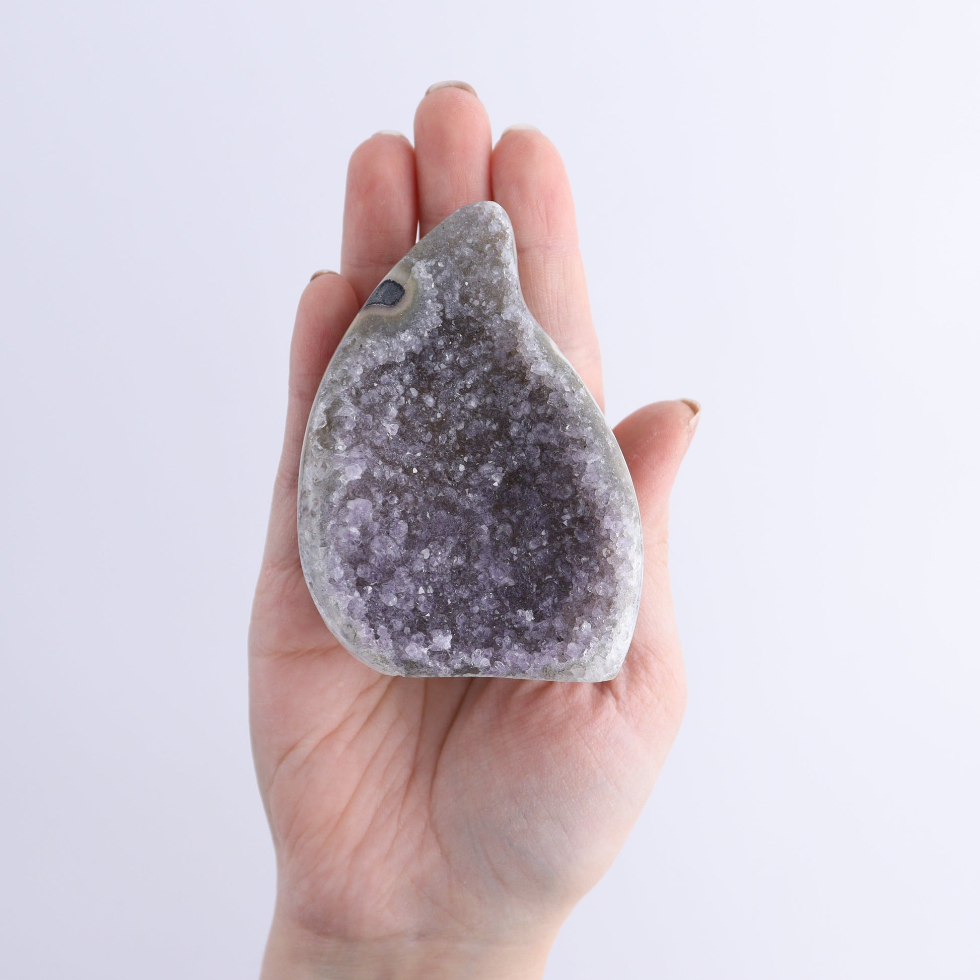 Uruguay Druzy Amethyst Flames Set of 4 - Expert Wholesale and Supplier of Wholesale Crystals & Bulk Gemstones, ["Amethyst","flames","Uruguay"]
